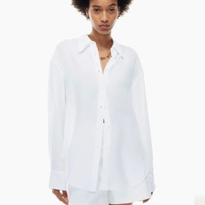 Aritzia Babaton essentials relaxed shirt 100% cotton